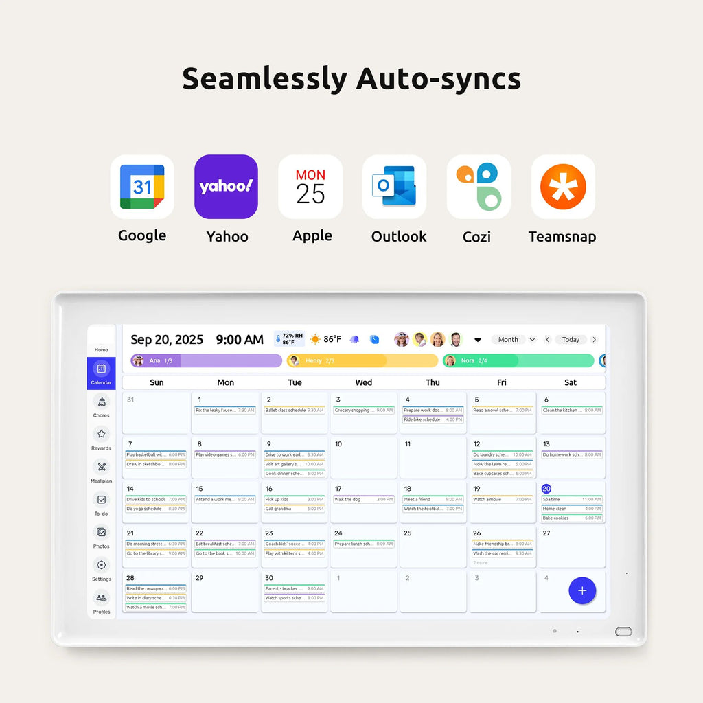 Smart Digital Family Calendar