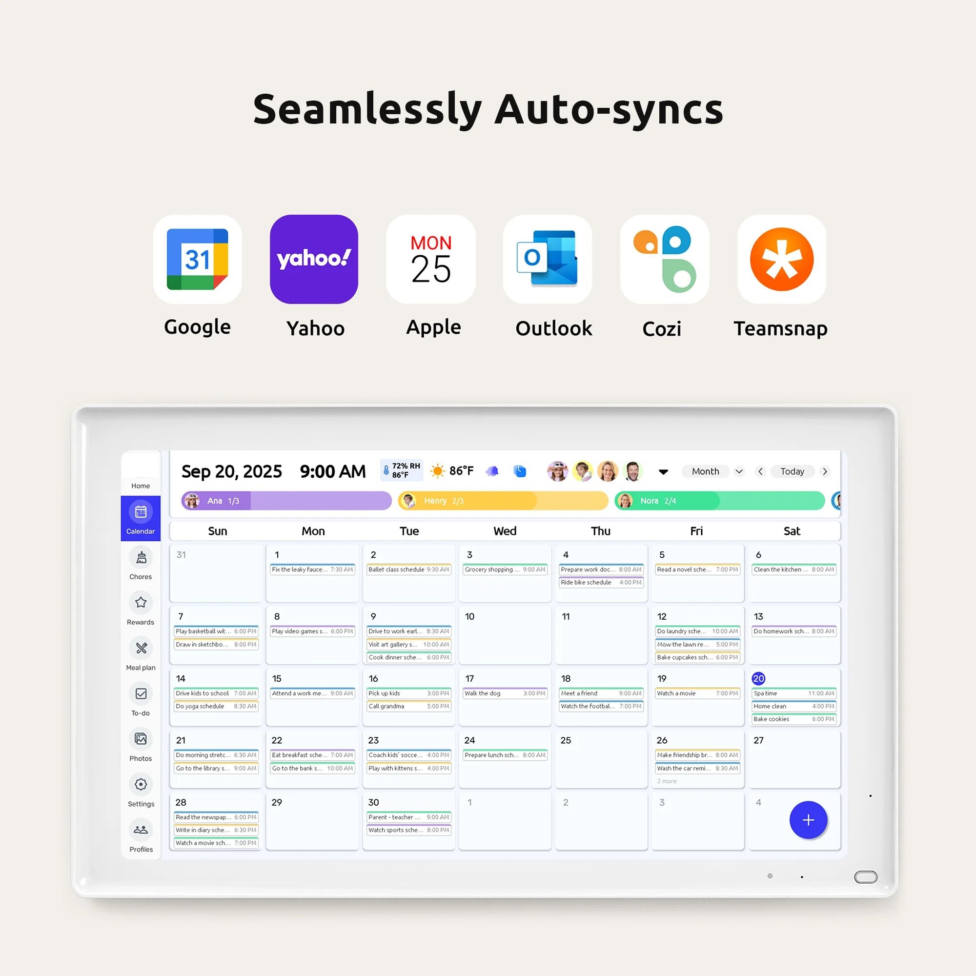 Smart Digital Family Calendar