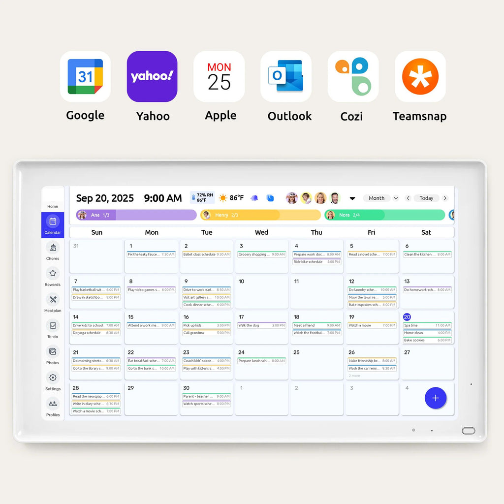 Smart Digital Family Calendar