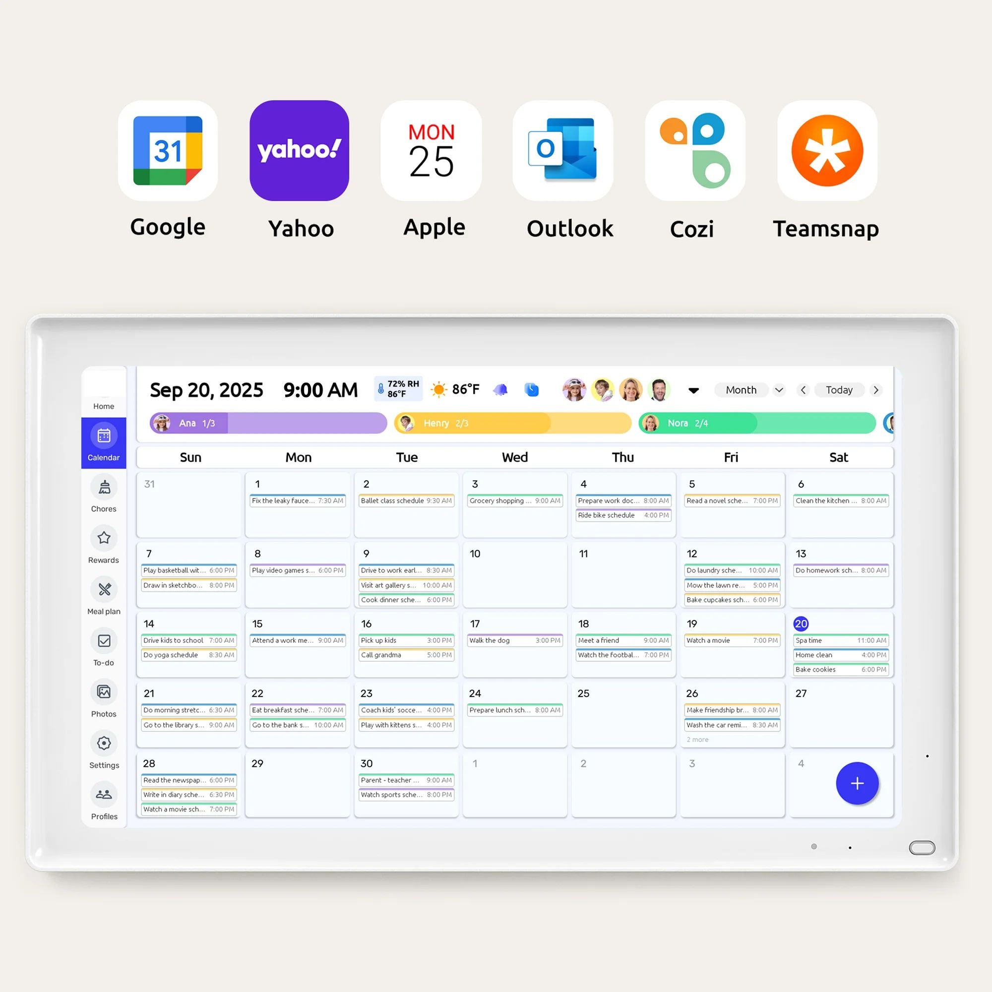 Smart Digital Family Calendar