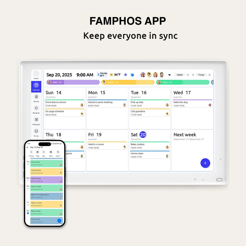 Smart Digital Family Calendar